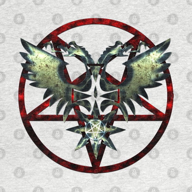 BEHEMOTH RED PENTAGRAM by shethemastercovets